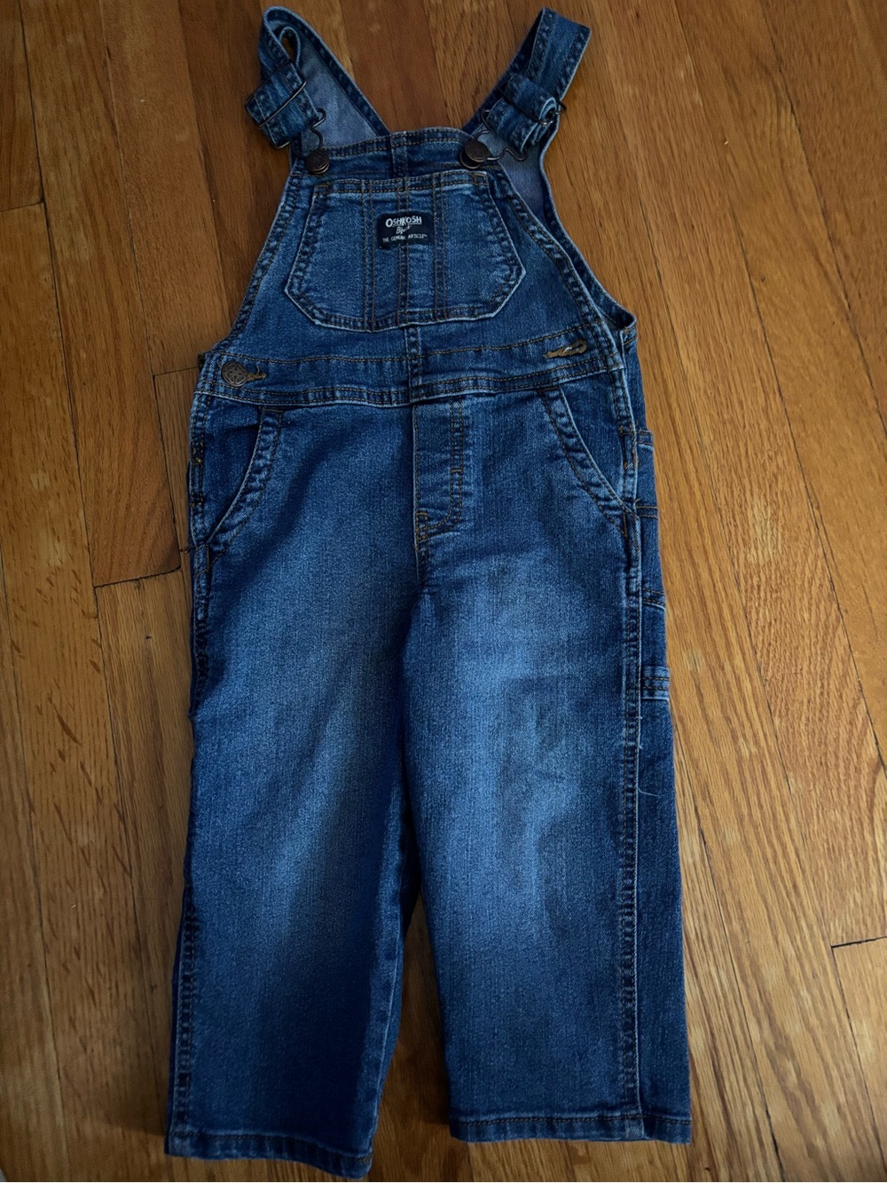 OshKosh B'gosh Dark Blue Kids Denim Overalls